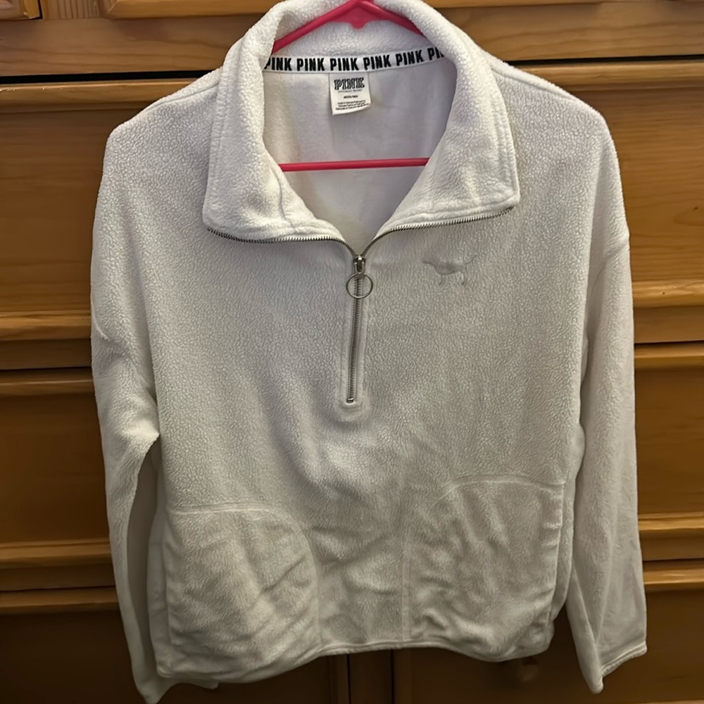 Pink Victoria Secret fleece sweater